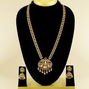 Multi-Colour Lakshmi Gold Haram Set