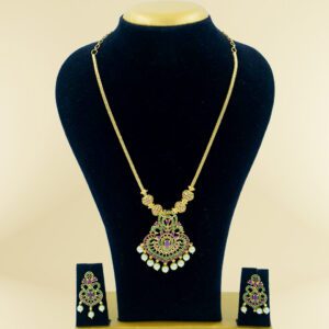 Multi-Colour Haram Necklace Set
