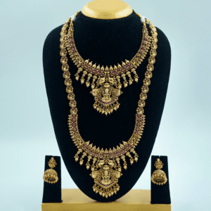 Lakshmi Bridal Gold Necklace and Haram Set