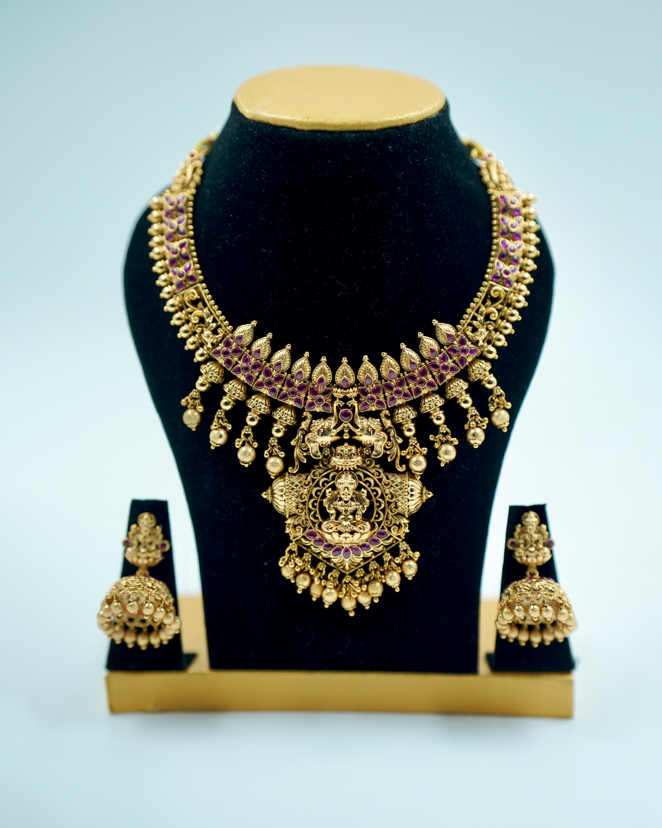 Lakshmi Bridal Gold Necklace