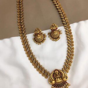 Antique Lakshmi Coin Gold Haram Set