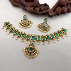 Emerald Heritage Pearl Drop Necklace